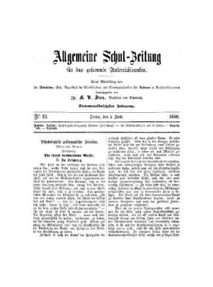 Phsychologisch - pädagogische Studien. Altes und Neues : (Fortsetzung)