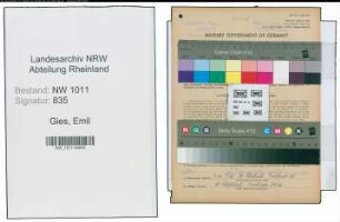 Entnazifizierung Emil Gies , geb. 24.12.1898 (Kaufmann)