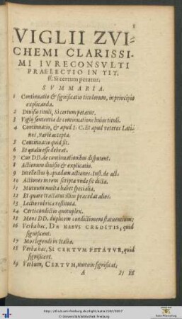 Praelectio in Titulum ff