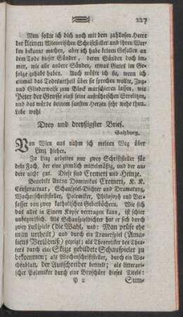 Drey und dreyßigster Brief