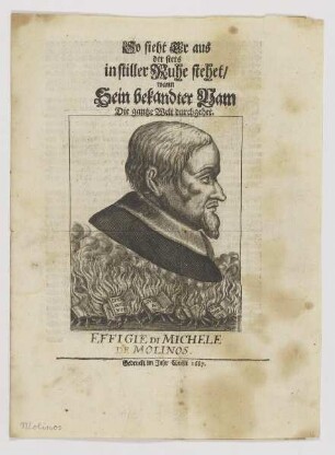 Bildnis des Michele de Molinos