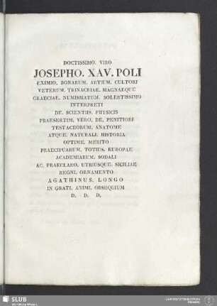Dedicatio
