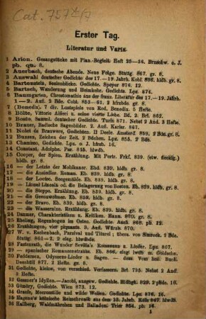 Katalog. [7.] 1878, 18. Nov.