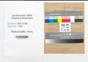 Entnazifizierung Heinz Weissmueller , geb. 29.05.1913 (Kaufmann)