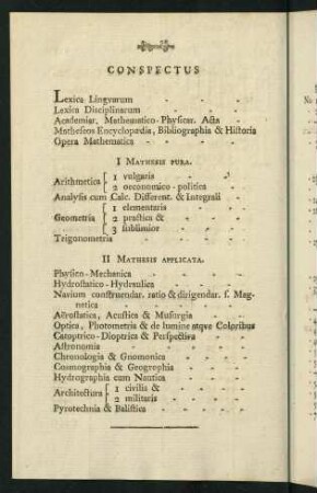 Conspectus Bibliothecae