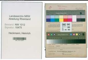 Entnazifizierung Heinrich Heckmann , geb. 09.08.1895 (Lohnbuchhalter)