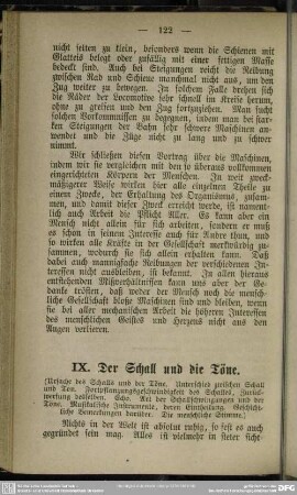 IX. Der Schall und die Töne