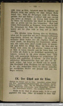 IX. Der Schall und die Töne