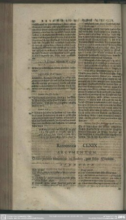 Responsum CLXIX.