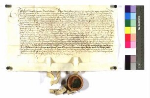 Gall Marchtaler von Grimmelfingen reversiert sich gegen Junker Georg Ritter von Ulm wegen der 3 Jauchert Ackers, die ihm dieser um 600 Gulden abgekauft und auf Lebenszeit verliehen hat.