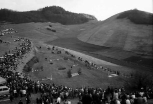 Vogtsburg: Reitturnier, Publikum auf den Hängen
