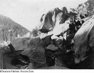 Colorado, Manitou, Geomorphologie, Gebirge, Hanging Rock im Tal von Pike's Peak