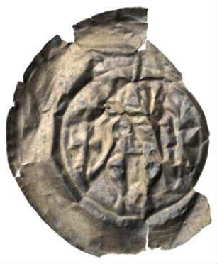 Fundmünze, Brakteat, um 1200 - 1230