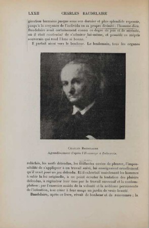 [XXXV.] Charles Baudelaire. Agrandissement d'aprés l'Hommage à Delacroix