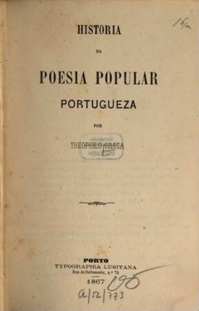 Cancioneiro e romanceiro geral portuguez, 1