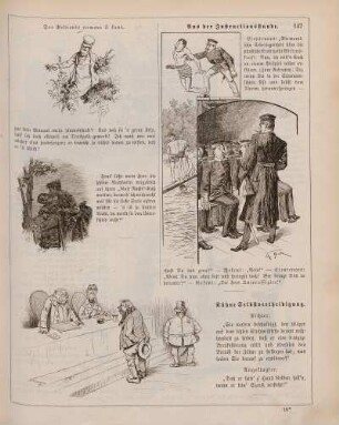 "Der Bediente comme il faut" "Aus der Instructionsstunde" "Kühne Selbstvertheidigung"