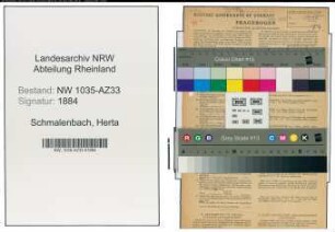 Entnazifizierung Herta Schmalenbach , geb. 20.10.1913 (Behoerdenangestellte)