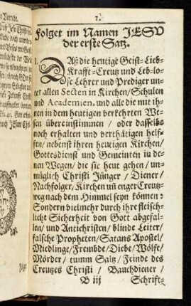 1-36 folget im Namen Jesu der erste Satz