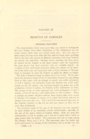 Chapter III. Negritos of Zambales