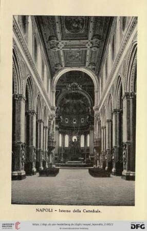 Napoli – Interno della Cattedrale – La Cathédrale (Intérieur) – The Cathedral (Interior) – Der Dom (Inneres)