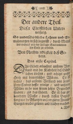 Der andere Theil. Dieser Christlichen Unterweisung.