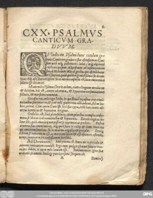CXX. Psalmus Canticum Graduum.