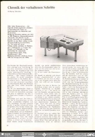 Chronik der verhaltenen Schritte