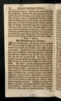 182-193, Das 6. - 9. Gebet