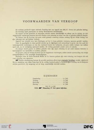 Voorwaarden van verkoop