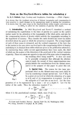 Note on the Hayford-Bowie tables for calculation g