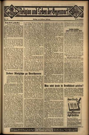 Vierte Ausgabe vom Samstag, den 19. Oktober 1935.