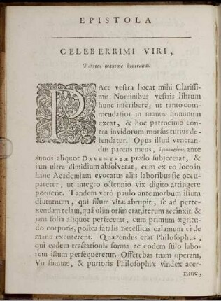 Epistola Dedicatoria.