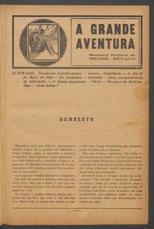 A grande aventura : Romance heróico