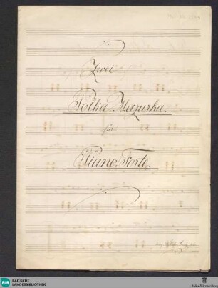 2 Polka-Mazurka. Arr - Don Mus.Ms. 2599 : pf