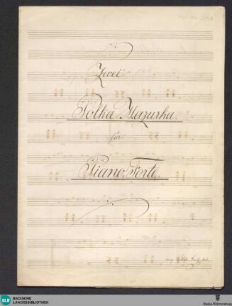 2 Polka-Mazurka. Arr - Don Mus.Ms. 2599 : pf