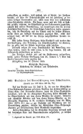 Verfahren bei Veranschlagung von Schulbauten : [V. Elementarschulwesen]