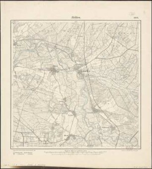 Meßtischblatt 1670 : Ahlden, 1899 : Ahlden. - Aufn. 1897, hrsg. 1899. - 1:25000. - [Berlin]: Reichsamt für Landesaufnahme, 1899. - 1 Kt.