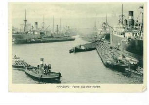 Partie aus dem Hafen in Hamburg