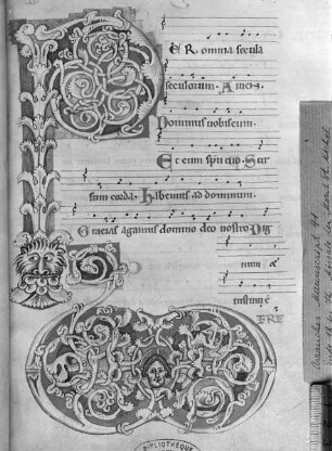 Missale du Mont St. Michel / Missale abbreviatum — Initial P, Folio fol. 48