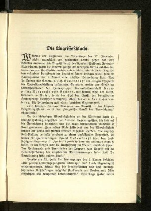 Die Angriffsschlacht.