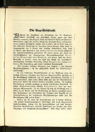 Die Angriffsschlacht.