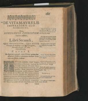 Libri Secundi, quo ostenditur, quo pacto Principes & magnates erga u(...)ores se gerere, liberosq; educare (& instituere) debeant. Caput I. - XLVI.