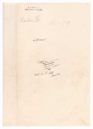 Umschlag mit der Aufschrift von Humboldts Hand 'Luftmeer; Arago; optica nur ein Theil; Polarisation' nebst weiterer Notizen und weiterer Umschlag mit Notizen.