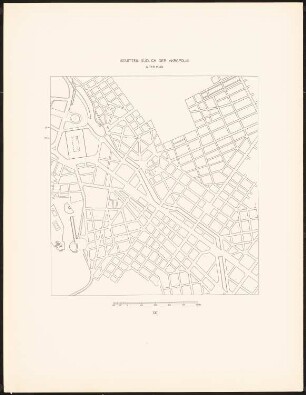 Bebauungspläne für die Stadt Athen: Bebauungsplan Stadtteil südlich der Akropolis (alter Plan)