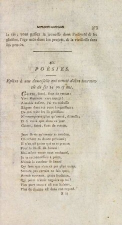 40. Poésies.