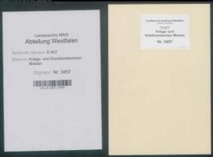 Bau und Reparatur der geistlichen und Schulgebäude zu Spenge (Amt Sparrenberg, Vogtei Enger)