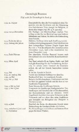 Chronologia Bucerana