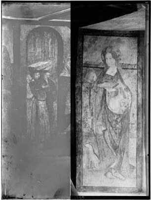 Daisendorf Wegkapelle Sankt Martin Südostfenster Wandmalerei Heilige Elisabeth