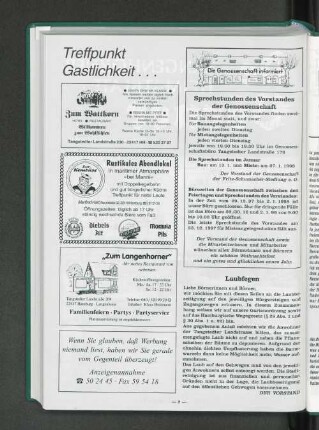 Treffpunkt Gastlichkeit ...
