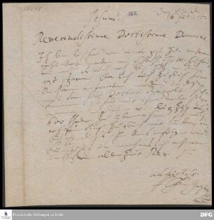 Brief von Henriette Catharina v. Gersdorff an August Hermann Francke.